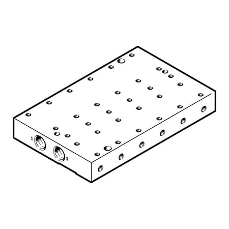 Festo Manifold Rail VABM-P7-18M-G18-M5-6 VABM-P7-18M-G18-M5-6